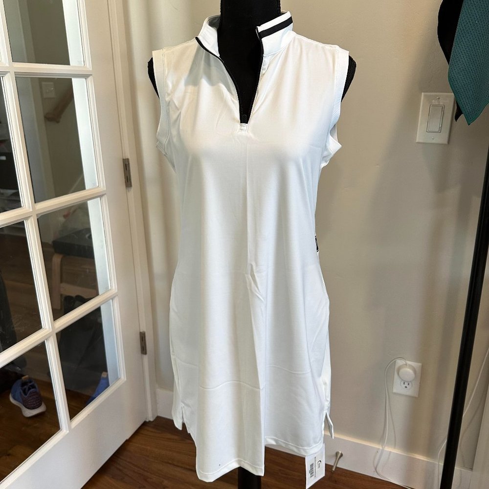 White ZYIA Mesh Clubhouse Dress